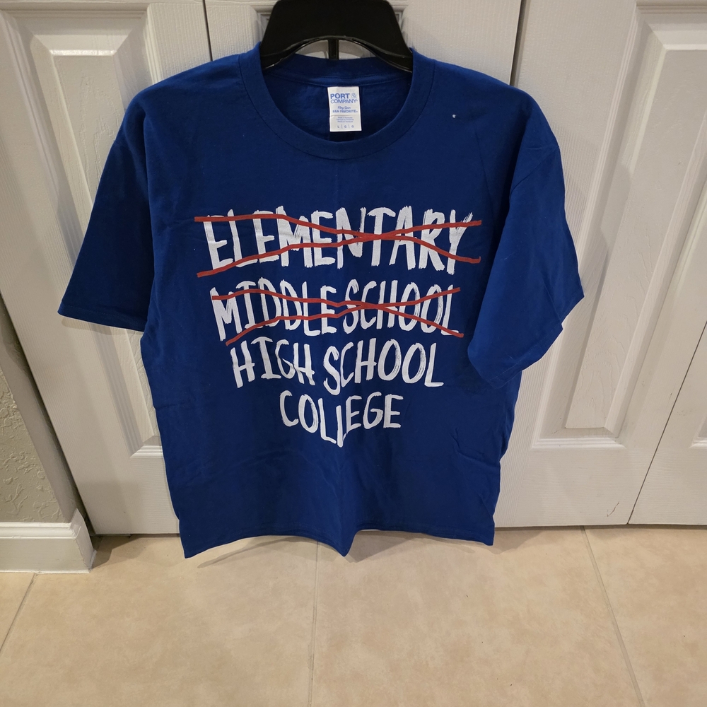 Blue Graphic Tee for Women